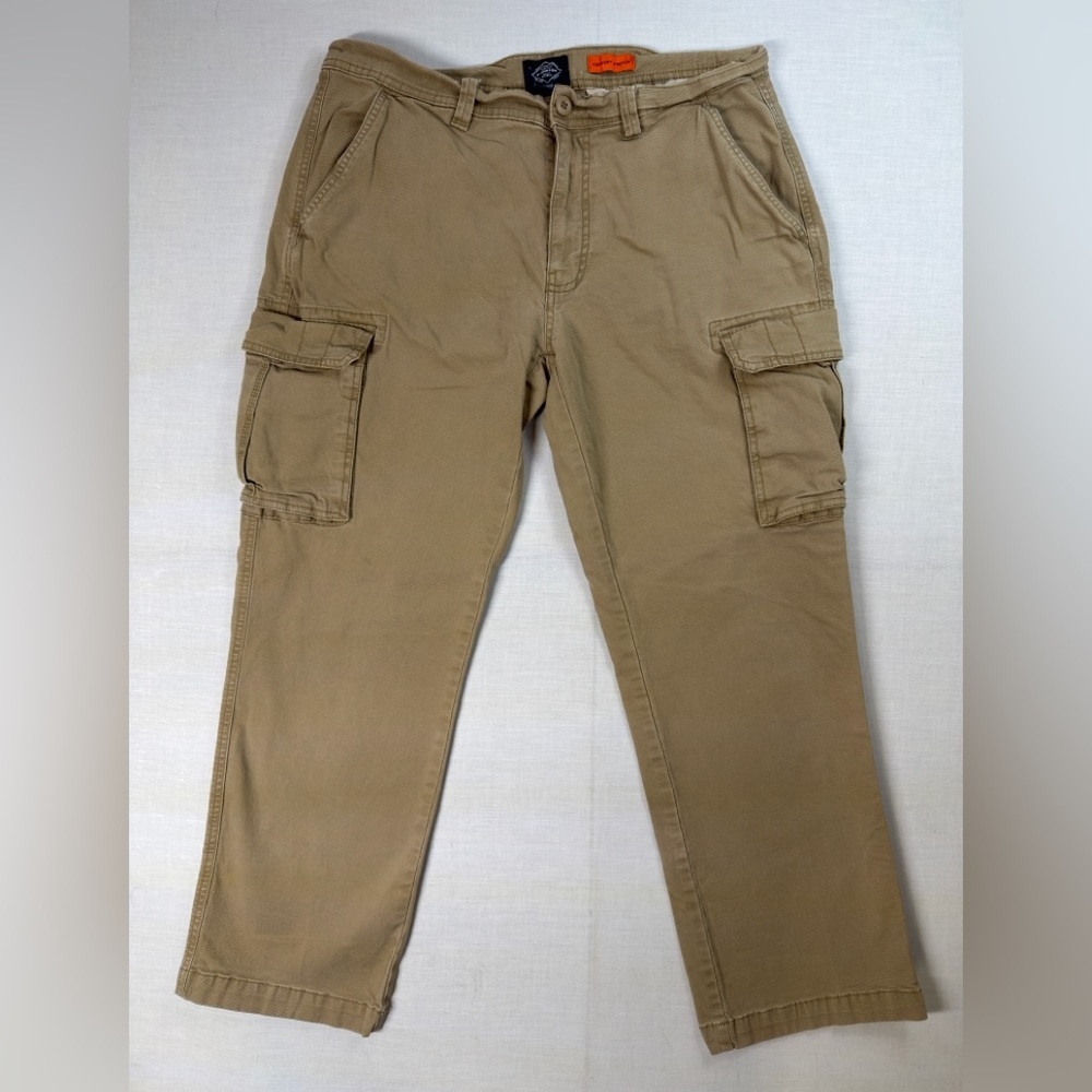St Johns Bay Comfort Stretch Beige Cargo Pants Men’s Size 34X30